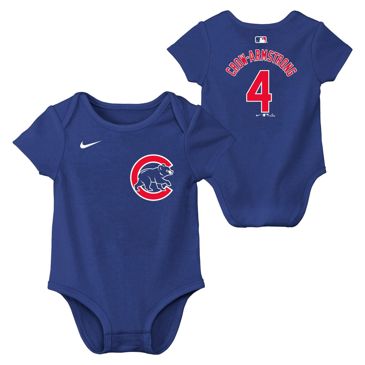 Pete Crow-Armstrong Chicago Cubs Royal Creeper Onesie product image 1, provided for visual reference and product detail