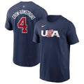 Pete Crow-Armstrong USA World Baseball Classic 2026 Nike Navy Player T-Shirt product image 1, provided for visual reference