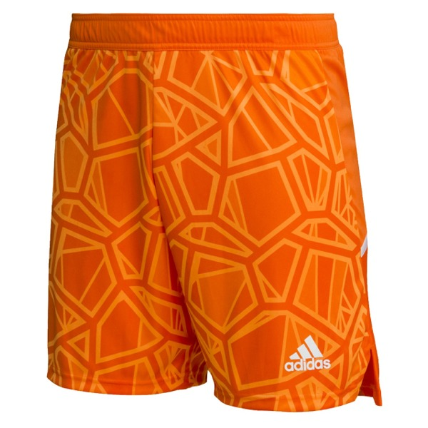 Adidas Condivo 22 Orange Goalkeeper Shorts product image 1, provided for visual reference and product detail review