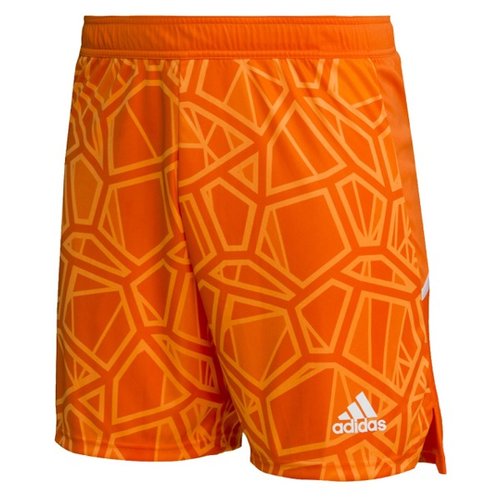 Adidas Condivo 22 Orange Goalkeeper Shorts product image 1, provided for visual reference and product detail review