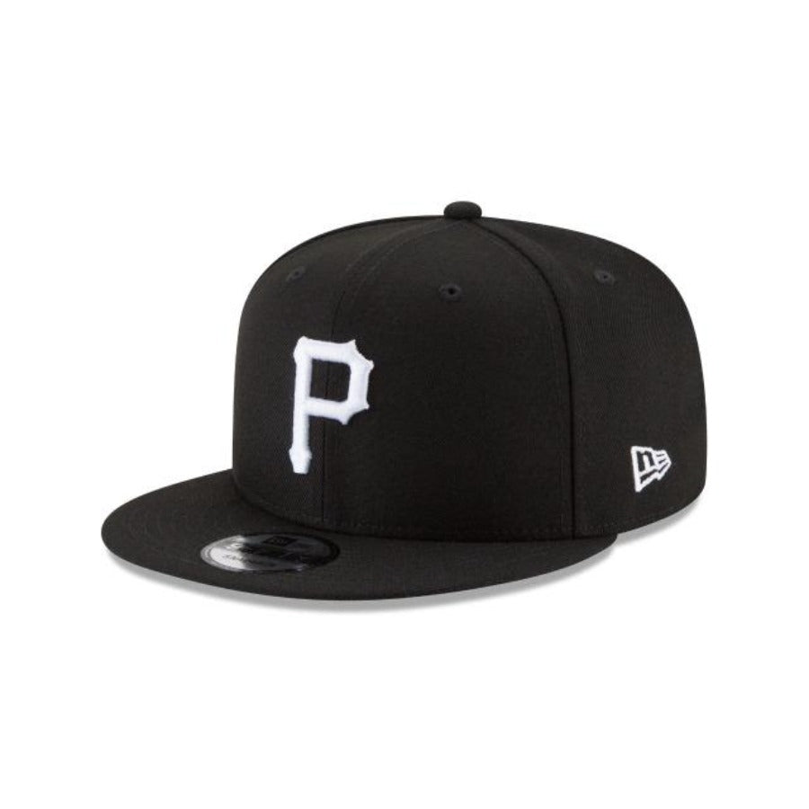 New Era Pittsburgh Pirates Basic 9Fifty Snapback-Black/White product image 1, provided for visual reference and product