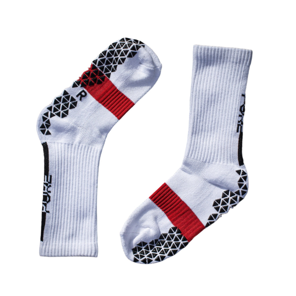 Pure Grip Socks Pro - White product image 2, provided for visual reference and product detail review