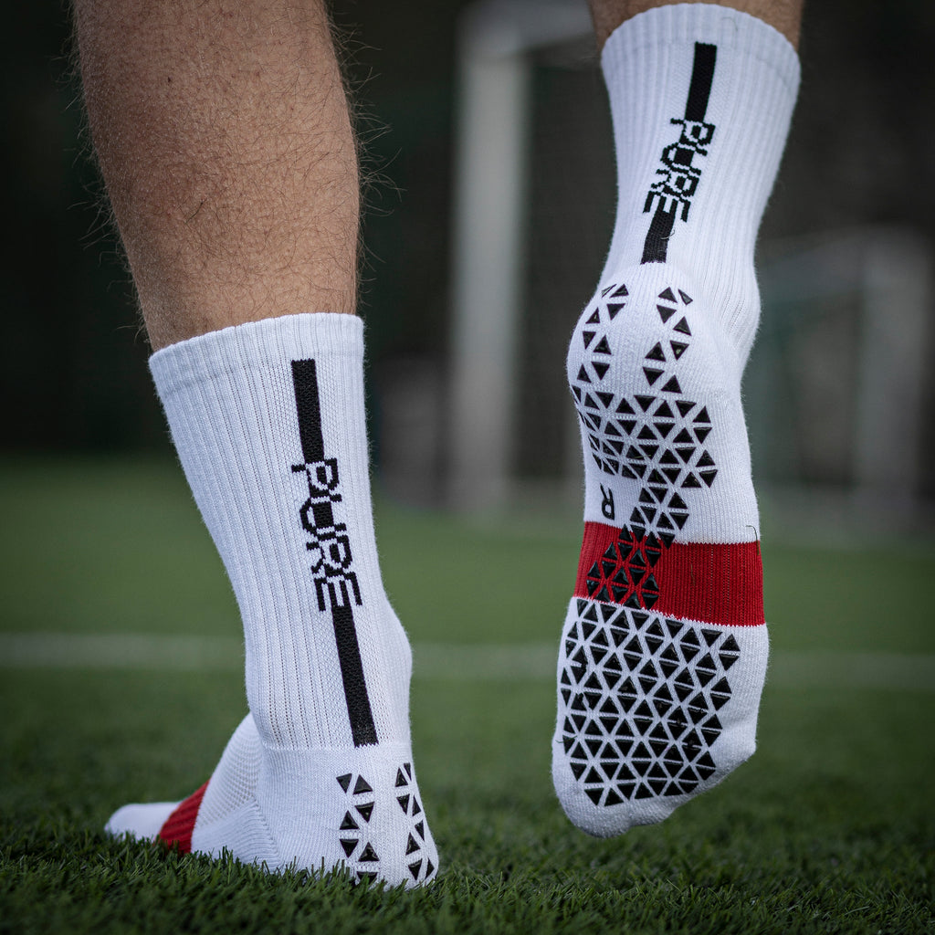 Pure Grip Socks Pro - White product image 1, provided for visual reference and product detail review
