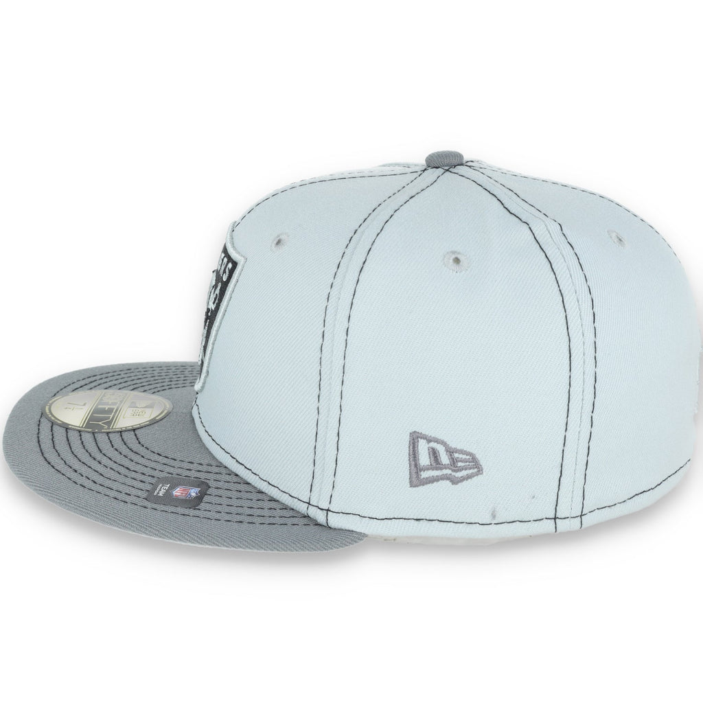 New Era Las Vegas Raiders Gray Pop 59Fifty Fitted Hat product image 4, provided for visual reference and product detail