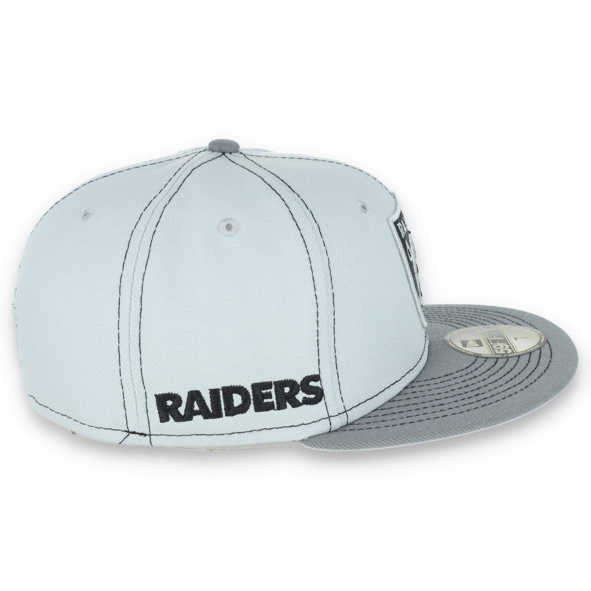 New Era Las Vegas Raiders Gray Pop 59Fifty Fitted Hat product image 6, provided for visual reference and product detail