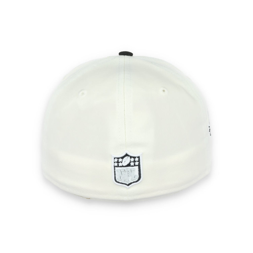 Las Vegas Raiders Script 50th Anniversary Side Patch New Era 59Fifty Fitted-Chrome/Black product image 5, provided for