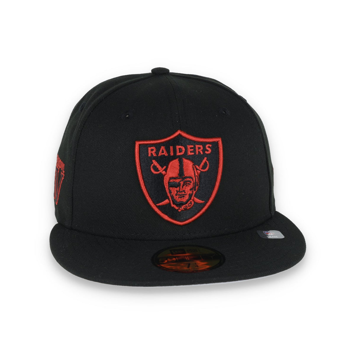 Las Vegas Raiders Shield Super Bowl XV Side Patch New Era 59Fifty Fitted-Black product image 7, provided for visual