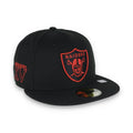 Las Vegas Raiders Shield Super Bowl XV Side Patch New Era 59Fifty Fitted-Black product image 1, provided for visual