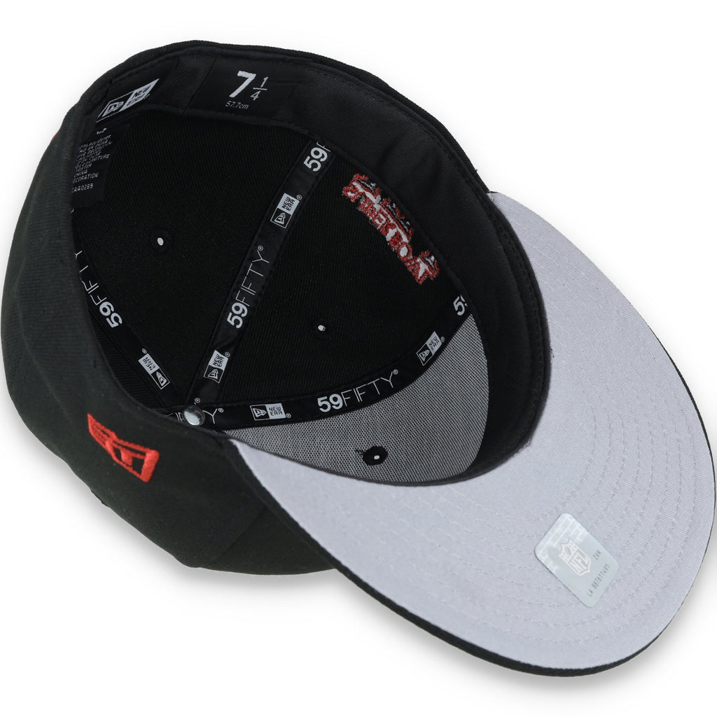 Las Vegas Raiders Shield Super Bowl XV Side Patch New Era 59Fifty Fitted-Black product image 8, provided for visual
