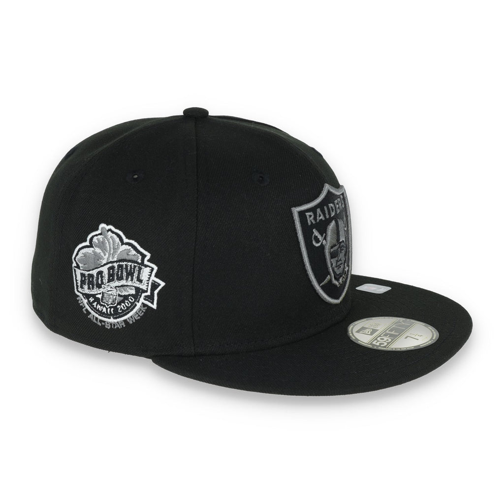 Las Vegas Raiders Shield 2000 Hawaii Pro Bowl Side Patch New Era 59Fifty Fitted-Black/Grey product image 6, provided for