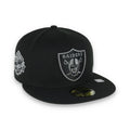Las Vegas Raiders Shield 2000 Hawaii Pro Bowl Side Patch New Era 59Fifty Fitted-Black/Grey product image 1, provided for