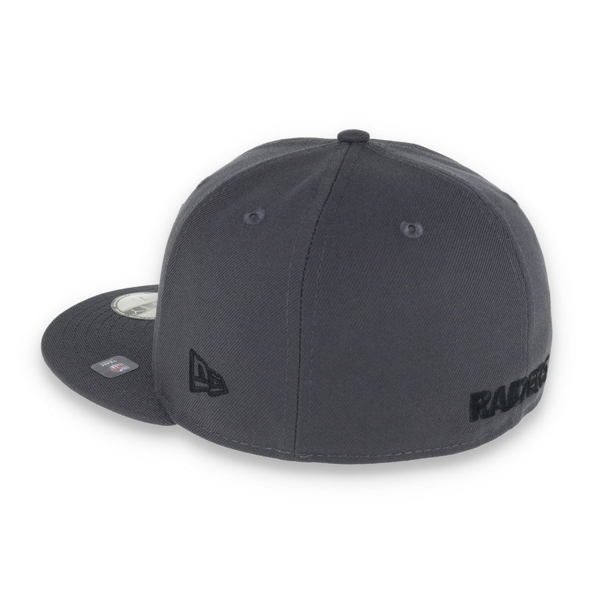 Las Vegas Raiders Shield Super Bowl XV Side Patch New Era 59Fifty Fitted-Grey/Black product image 4, provided for visual