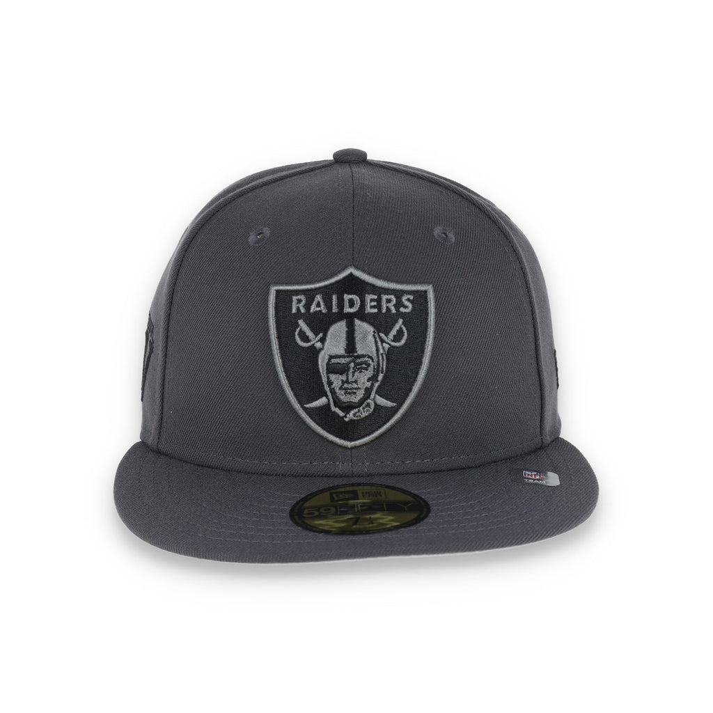 Las Vegas Raiders Shield Super Bowl XV Side Patch New Era 59Fifty Fitted-Grey/Black product image 7, provided for visual