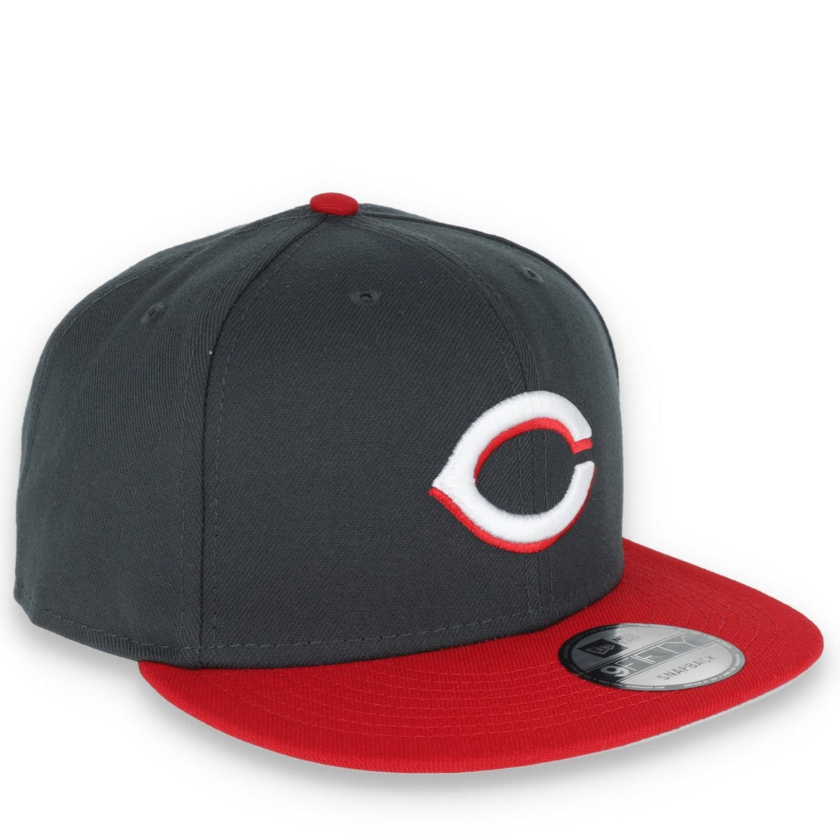 New Era Cincinnati Reds 2-Tone Color Pack 9FIFTY Snapback Hat- Grey/Scarlet product image 1, provided for visual reference