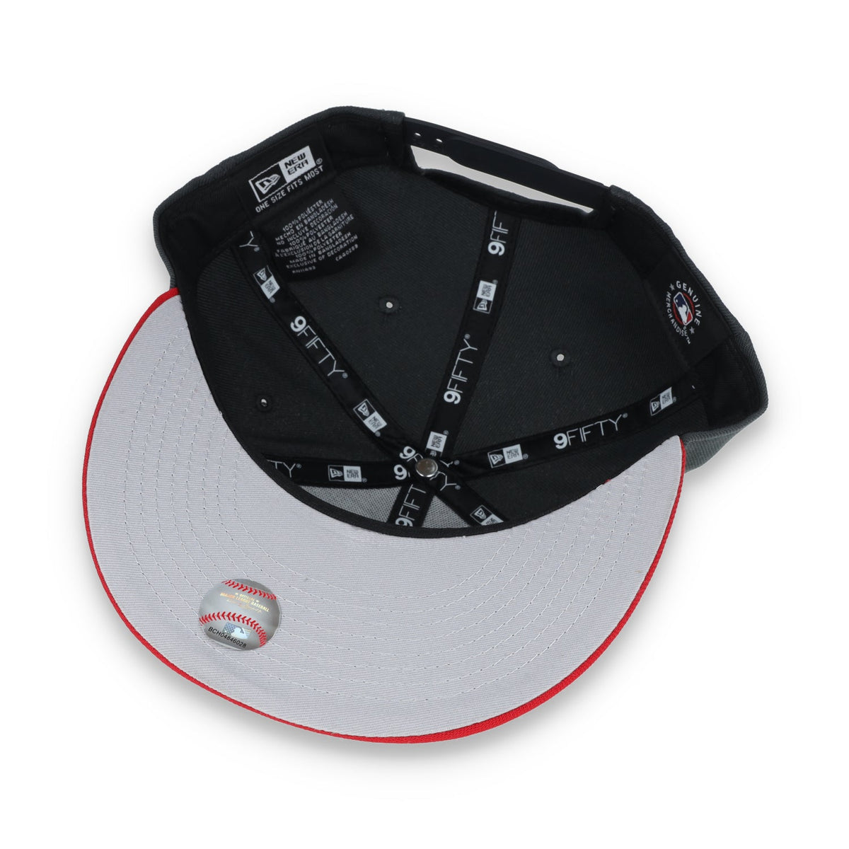 New Era Cincinnati Reds 2-Tone Color Pack 9FIFTY Snapback Hat- Grey/Scarlet product image 7, provided for visual reference