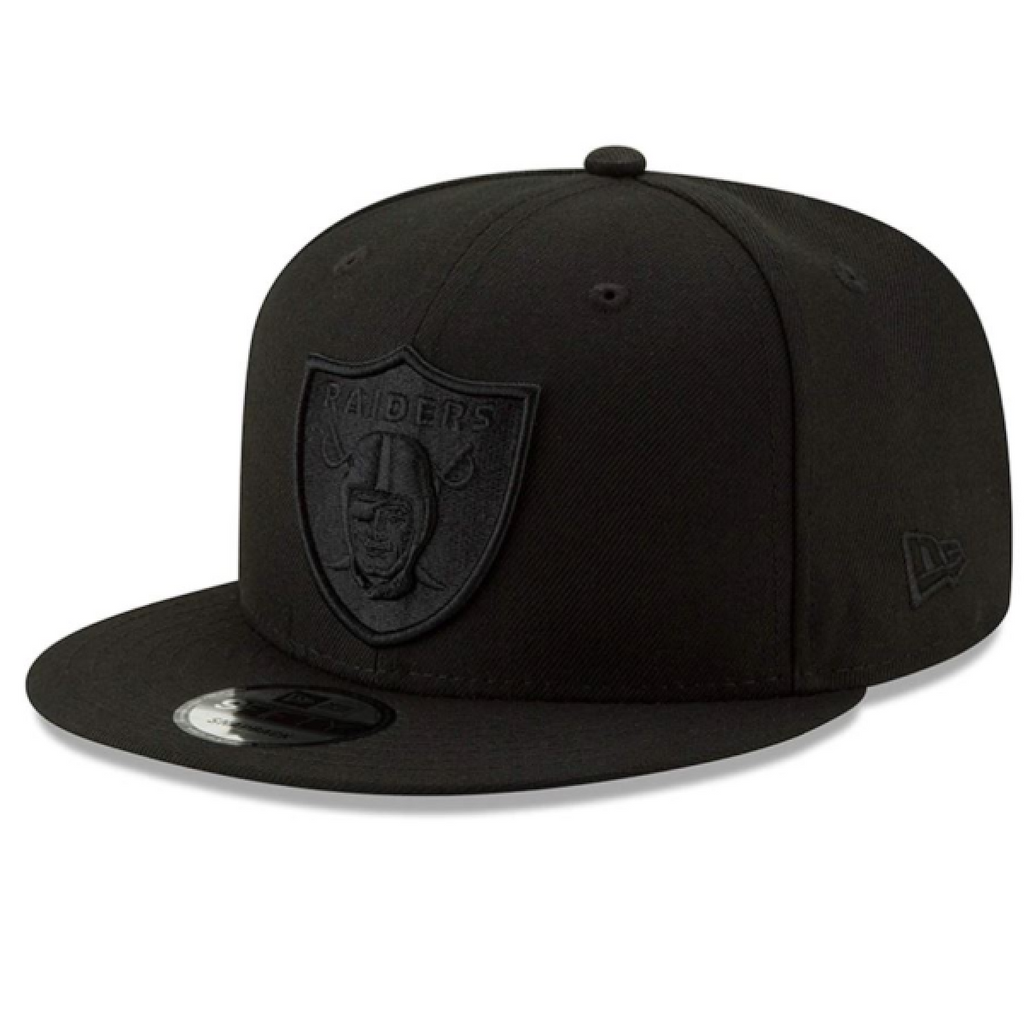 Las Vegas Raiders New Era Basic 9Fifty Snapback-Black/Black product image 1, provided for visual reference and product