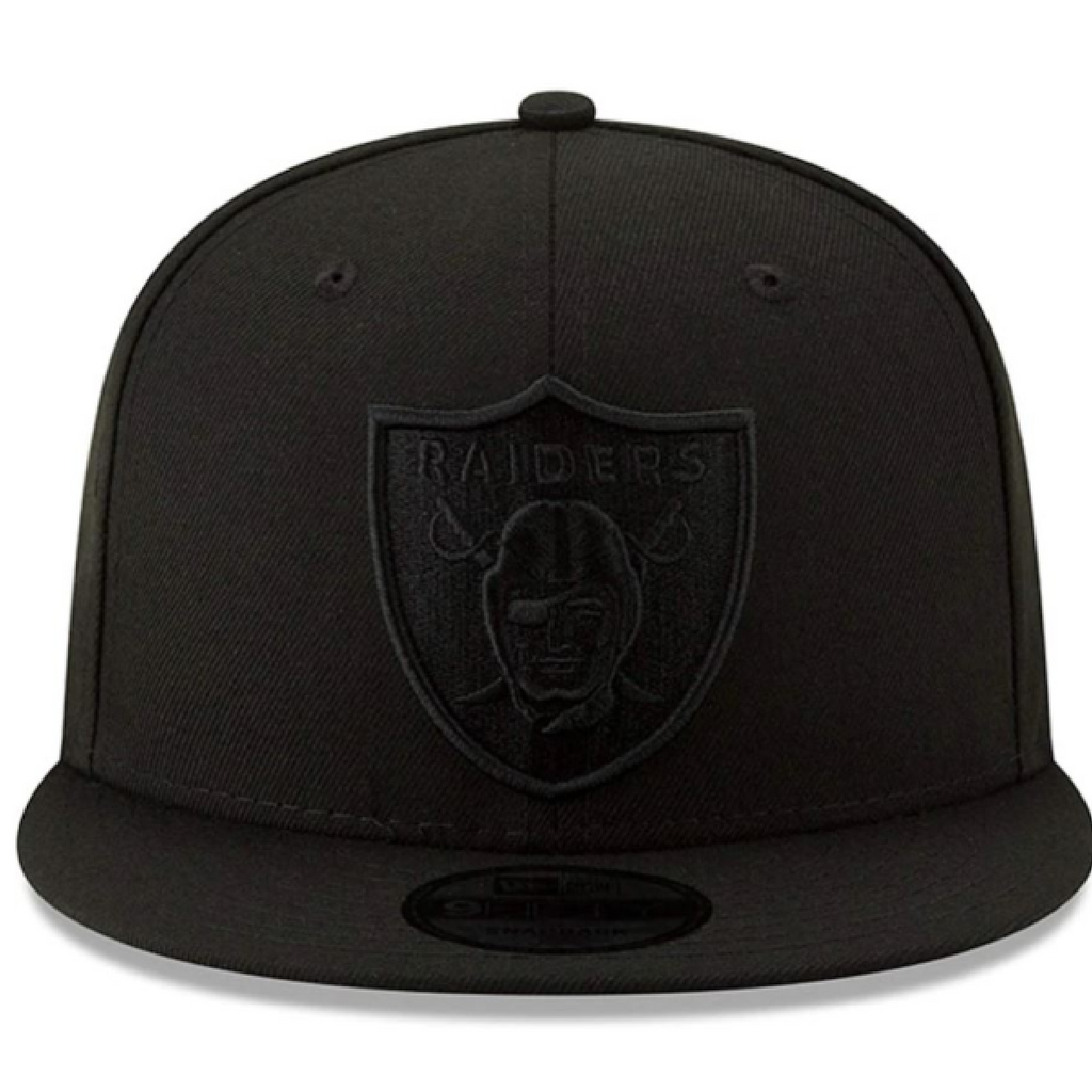 Las Vegas Raiders New Era Basic 9Fifty Snapback-Black/Black product image 3, provided for visual reference and product