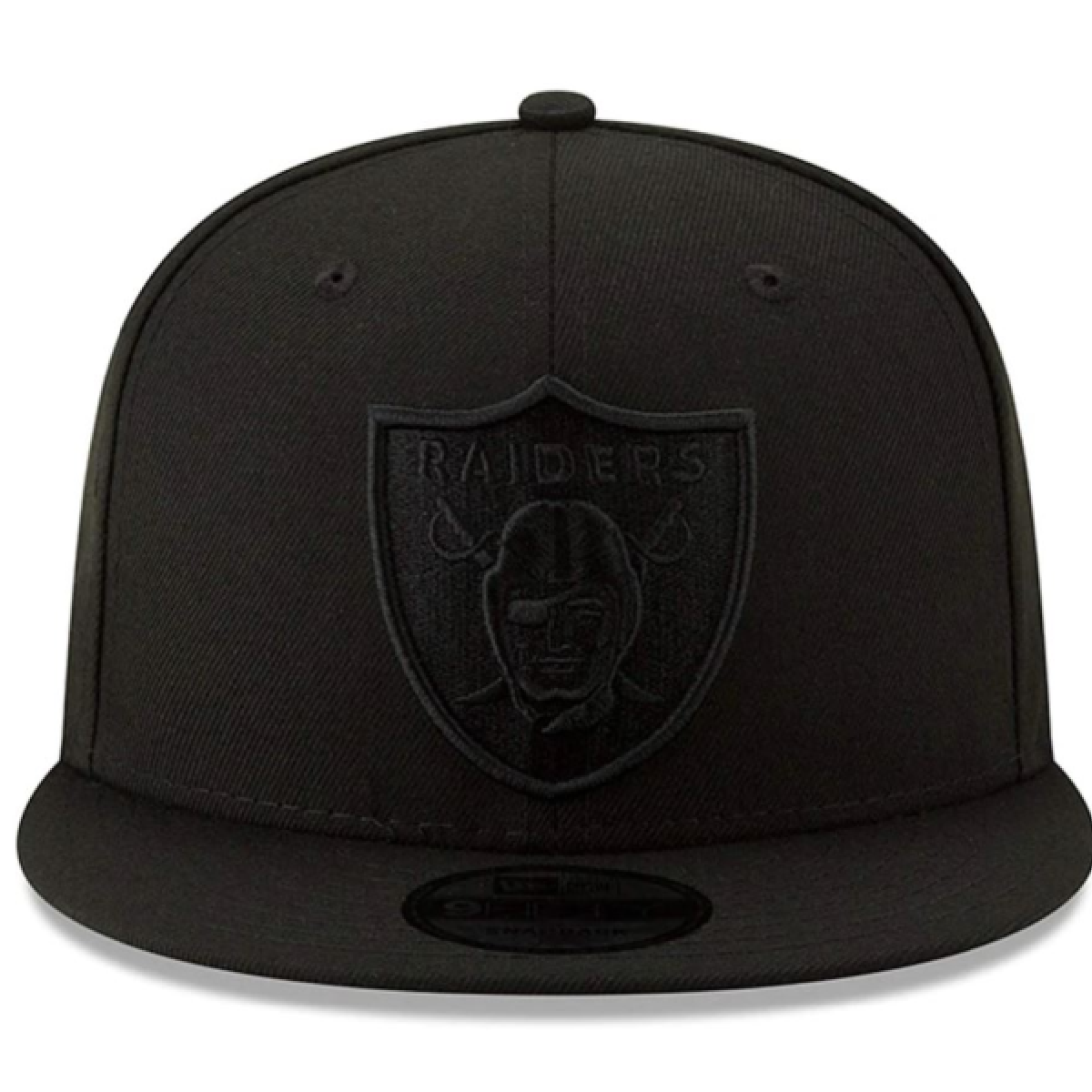 Las Vegas Raiders New Era Basic 9Fifty Snapback-Black/Black product image 3, provided for visual reference and product