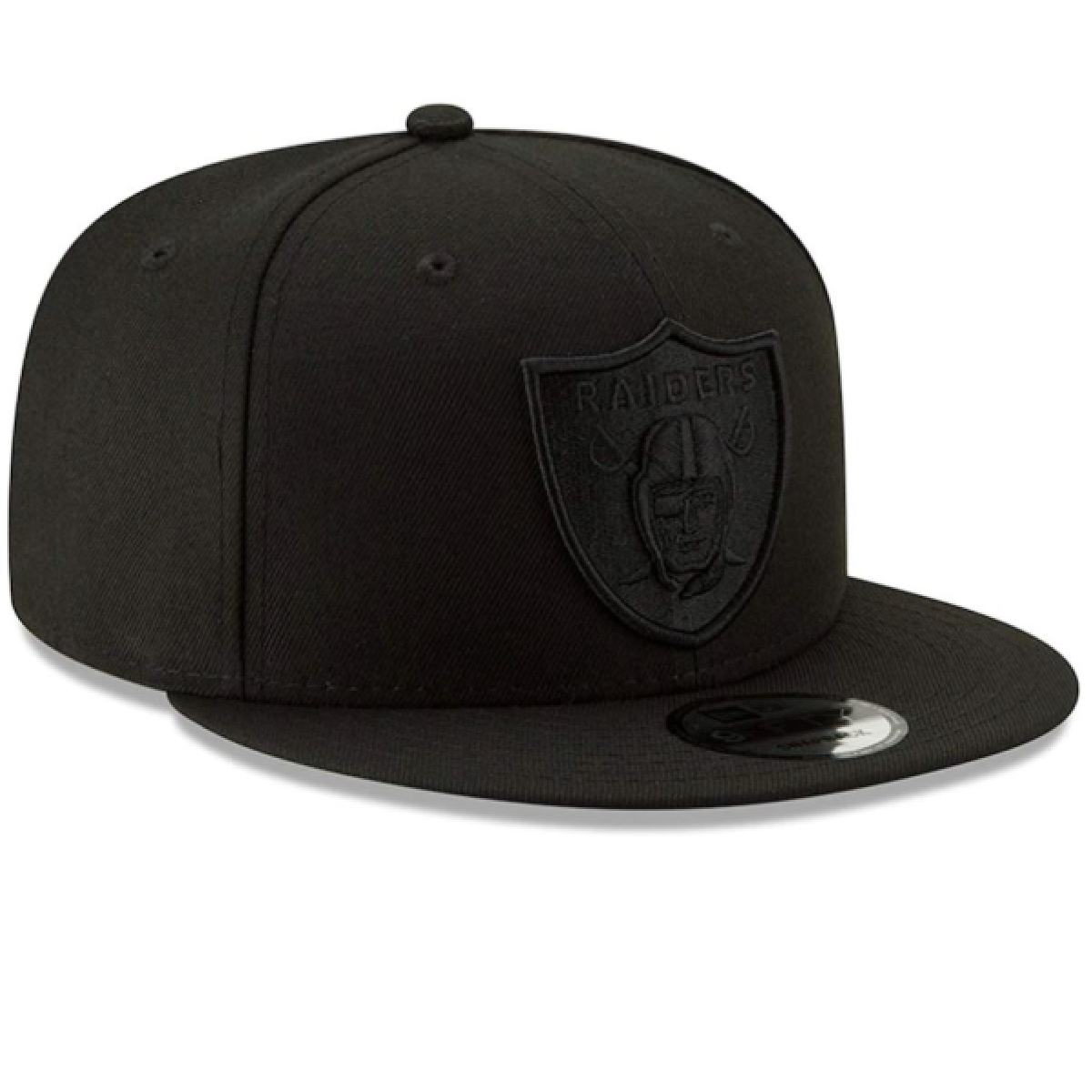 Las Vegas Raiders New Era Basic 9Fifty Snapback-Black/Black product image 2, provided for visual reference and product