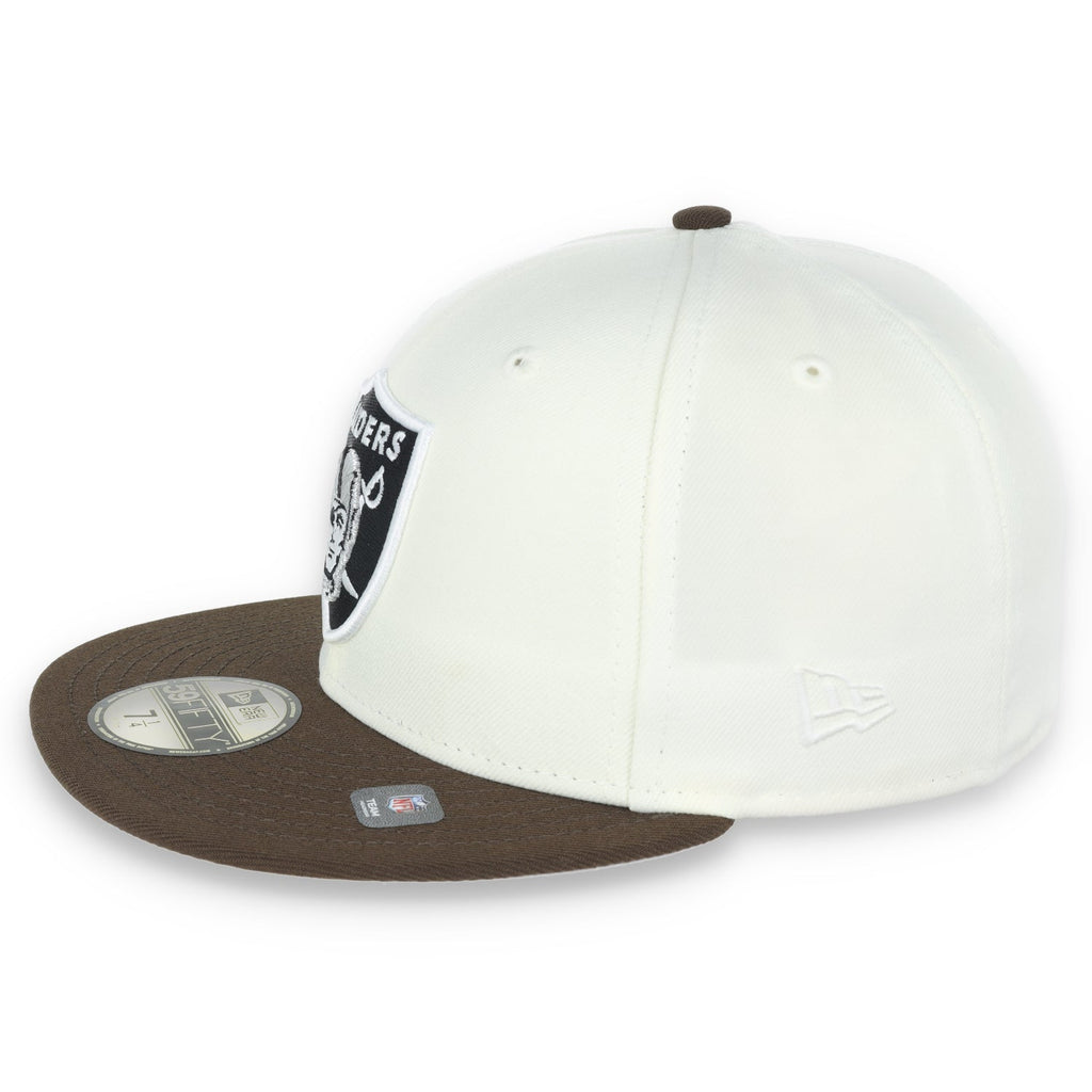 Las Vegas Raiders Shield 1980 Hawaii Pro Bowl Side Patch New Era 59Fifty Fitted-Chrome/Walnut product image 4, provided for