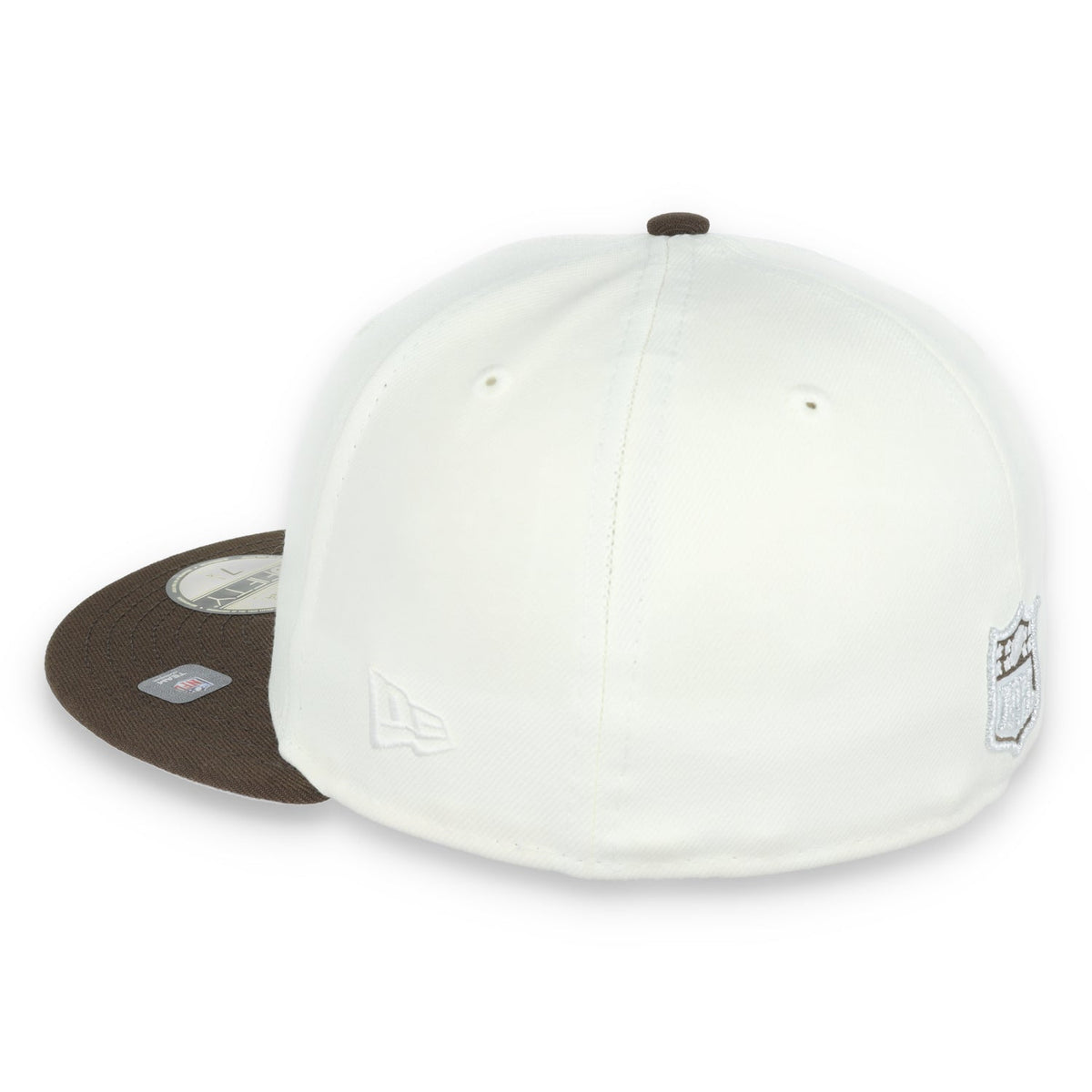 Las Vegas Raiders Shield 1980 Hawaii Pro Bowl Side Patch New Era 59Fifty Fitted-Chrome/Walnut product image 5, provided for