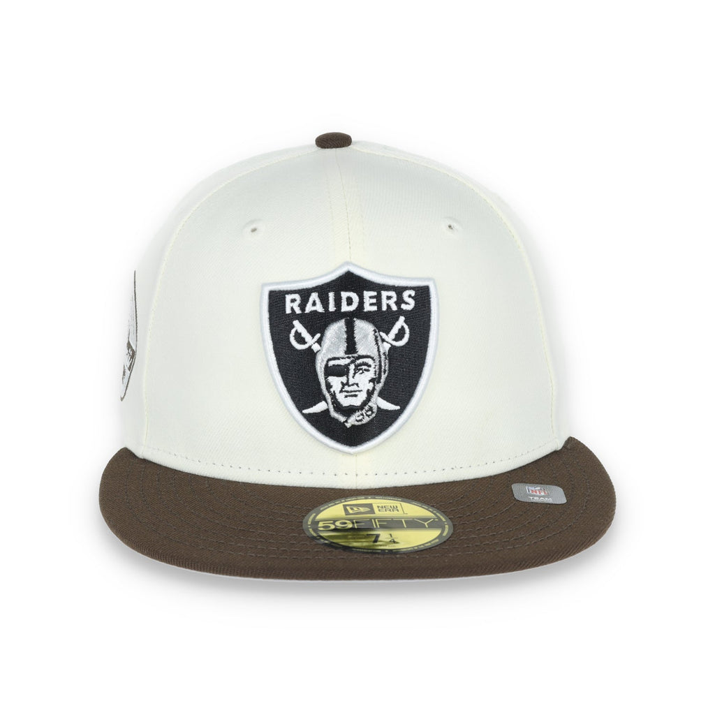 Las Vegas Raiders Shield 1980 Hawaii Pro Bowl Side Patch New Era 59Fifty Fitted-Chrome/Walnut product image 2, provided for