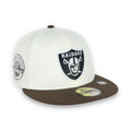 Las Vegas Raiders Shield 1980 Hawaii Pro Bowl Side Patch New Era 59Fifty Fitted-Chrome/Walnut product image 1, provided for