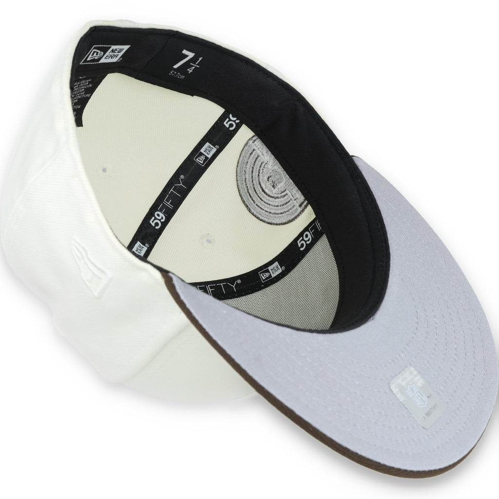 Las Vegas Raiders Shield 1980 Hawaii Pro Bowl Side Patch New Era 59Fifty Fitted-Chrome/Walnut product image 8, provided for