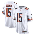 Rome Odunze #15 Chicago Bears Nike Men White Game Jersey product image 1, provided for visual reference and product detail