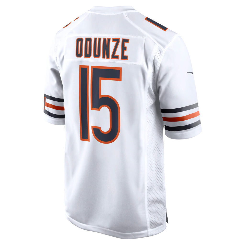 Rome Odunze #15 Chicago Bears Nike Men White Game Jersey product image 2, provided for visual reference and product detail