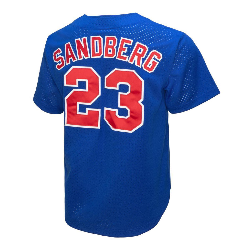 Ryne Sandberg Chicago Cubs Mitchell & Ness Royal 1997 Batting Practice Jersey product image 1, provided for visual reference