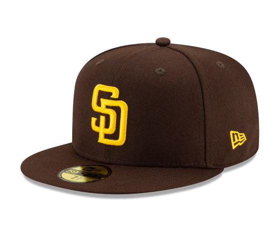 San Diego Padres Home Collection 59Fifty Fitted-On-Field Collection-Brown product image 1, provided for visual reference and