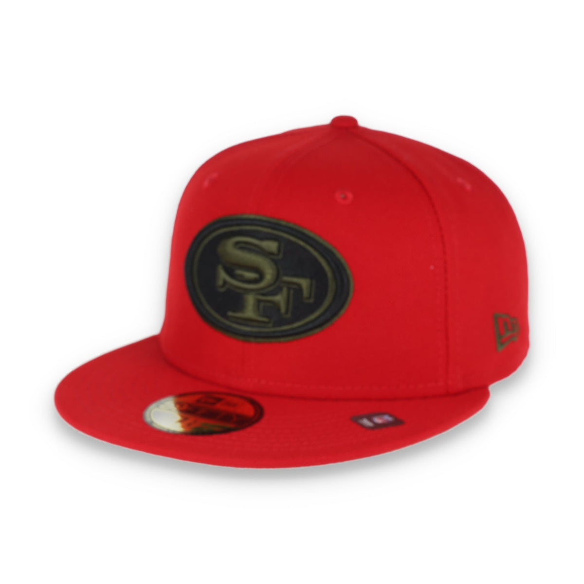 New Era San Francisco 49Ers 59Fiftyfitted -Scarlet/Camo product image 2, provided for visual reference and product detail