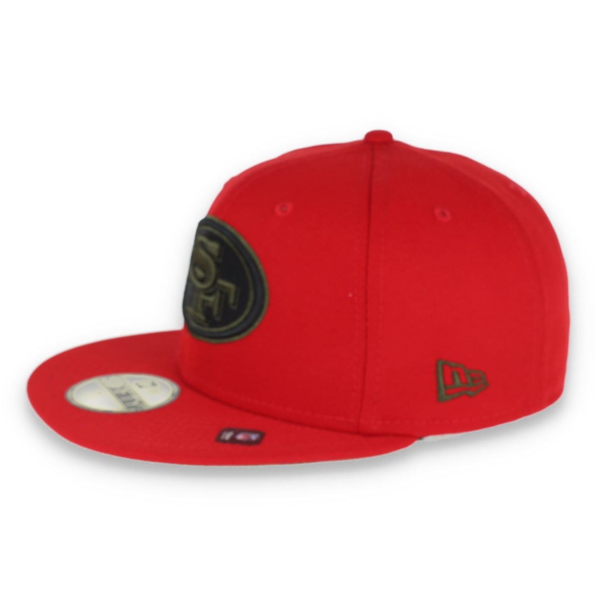 New Era San Francisco 49Ers 59Fiftyfitted -Scarlet/Camo product image 3, provided for visual reference and product detail