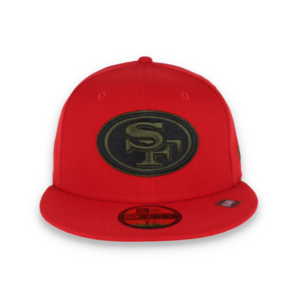 New Era San Francisco 49Ers 59Fiftyfitted -Scarlet/Camo product image 1, provided for visual reference and product detail