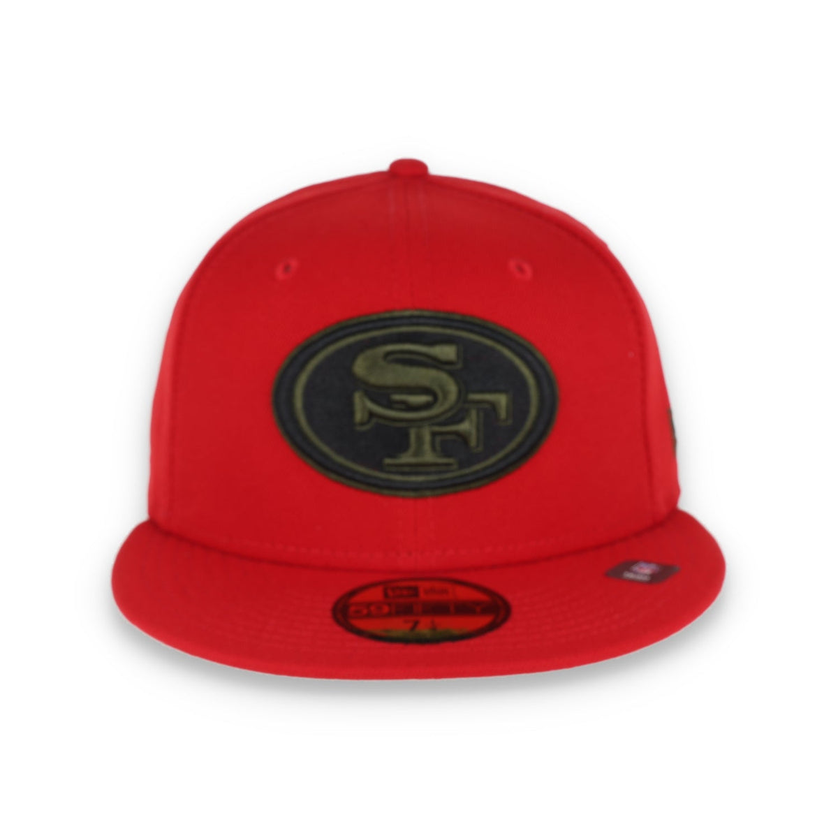 New Era San Francisco 49Ers 59Fiftyfitted -Scarlet/Camo product image 1, provided for visual reference and product detail