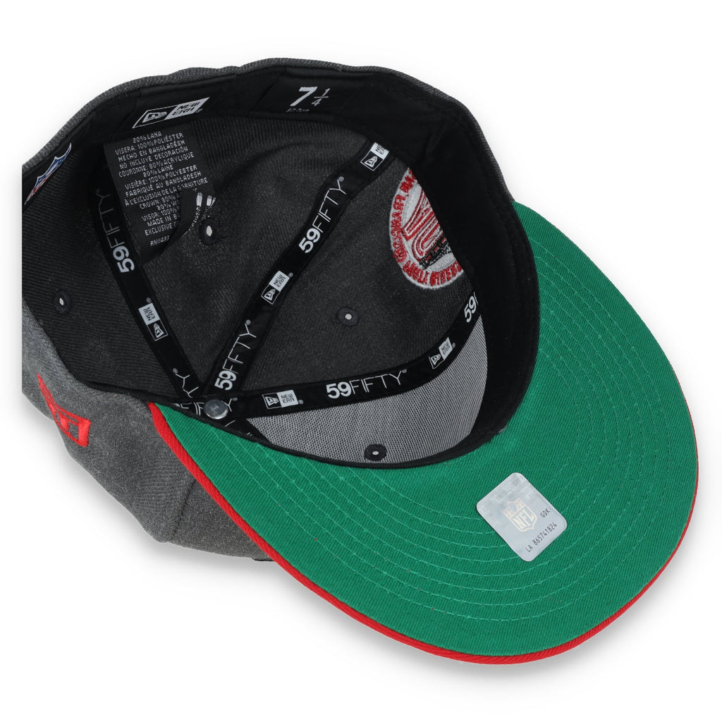 New Era San Francisco 49Ers Script 40Th Anniversary Side Patch 59Fifty Fitted Hat-Heather product image 6, provided for