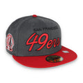 New Era San Francisco 49Ers Script 40Th Anniversary Side Patch 59Fifty Fitted Hat-Heather product image 1, provided for
