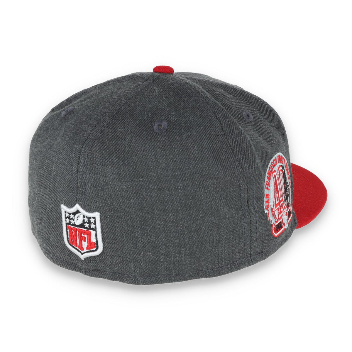 New Era San Francisco 49Ers Script 40Th Anniversary Side Patch 59Fifty Fitted Hat-Heather product image 5, provided for
