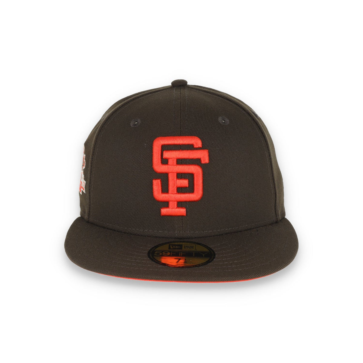 New Era San Francisco Giants 1989 Battle Of The Bay Side Patch 59FIFTY Fitted-Walnut/Orange product image 4, provided for