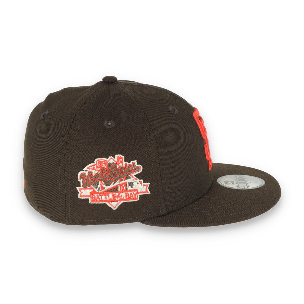 New Era San Francisco Giants 1989 Battle Of The Bay Side Patch 59FIFTY Fitted-Walnut/Orange product image 3, provided for