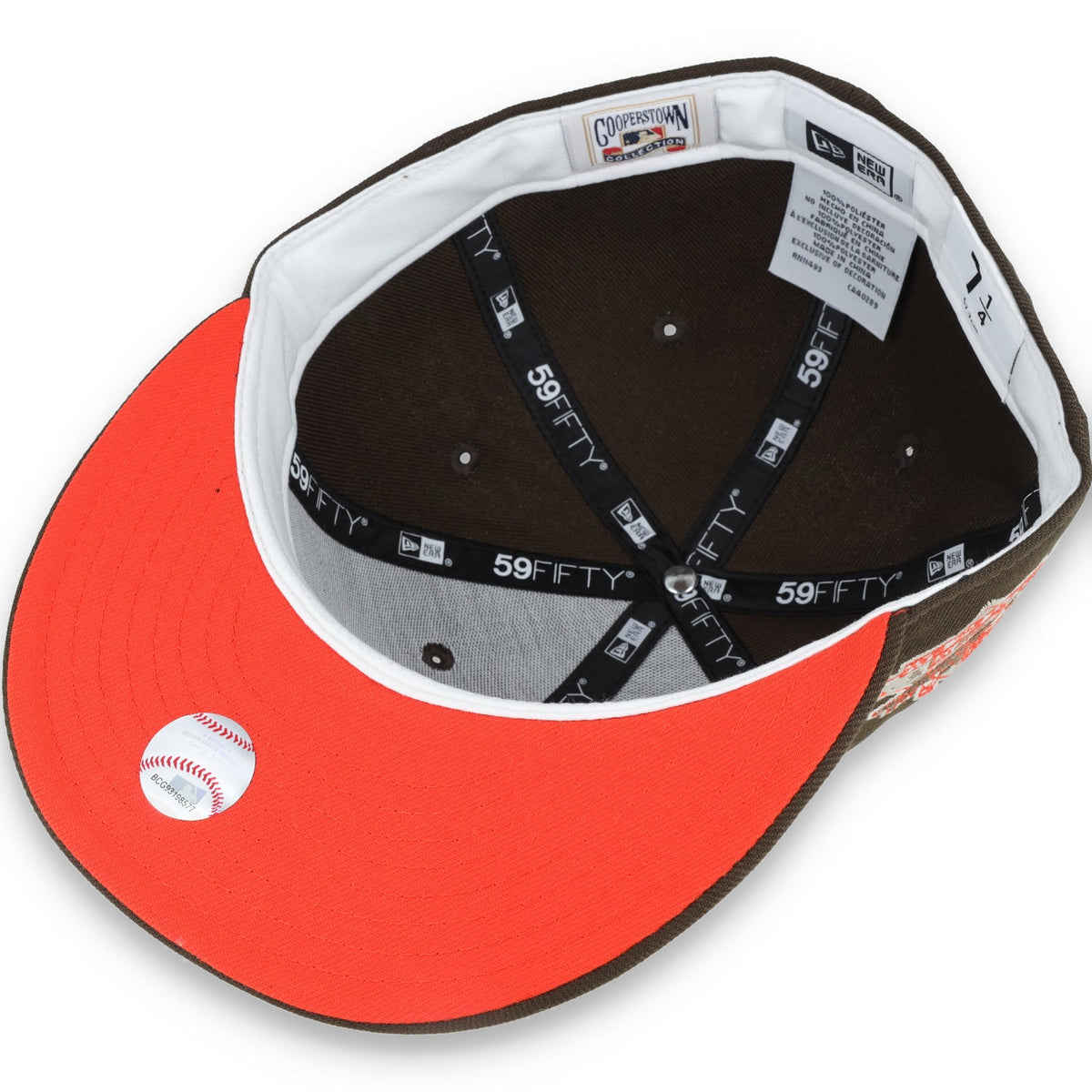 New Era San Francisco Giants 1989 Battle Of The Bay Side Patch 59FIFTY Fitted-Walnut/Orange product image 7, provided for