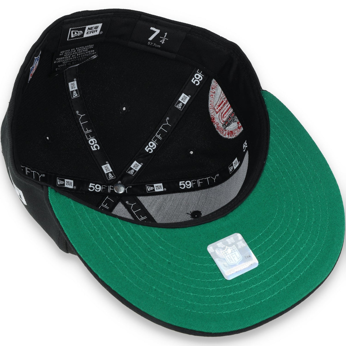 New Era San Francisco 49Ers Script 40Th Anniversary Side Patch 59Fifty Fitted Hat-Black product image 7, provided for visual