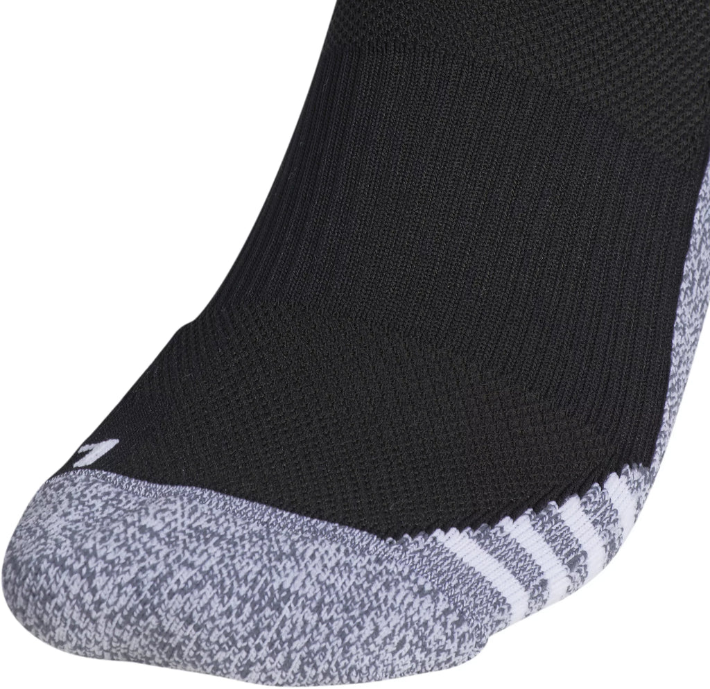Adidas Team Speed 3 Soccer OTC Socks-Black/White product image 2, provided for visual reference and product detail review