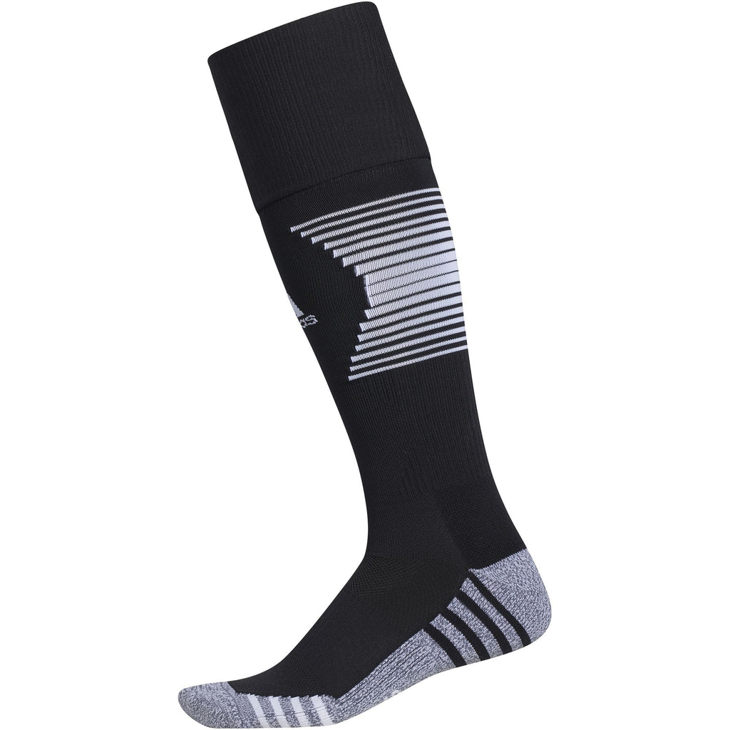 Adidas Team Speed 3 Soccer OTC Socks-Black/White product image 4, provided for visual reference and product detail review