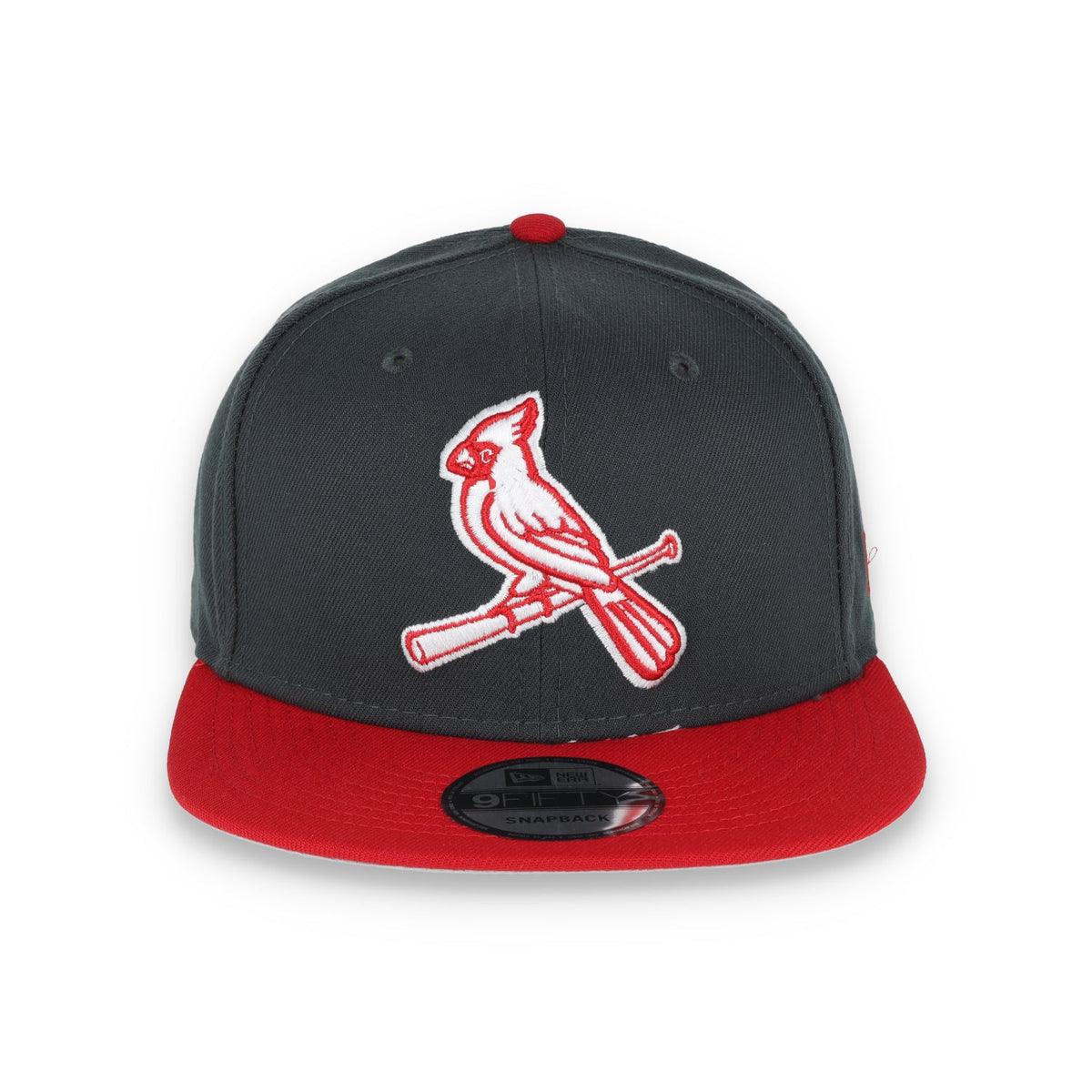 New Era ST Louis Cardinals 2-Tone Color Pack 9FIFTY Snapback Hat- Grey/Scarlet product image 2, provided for visual