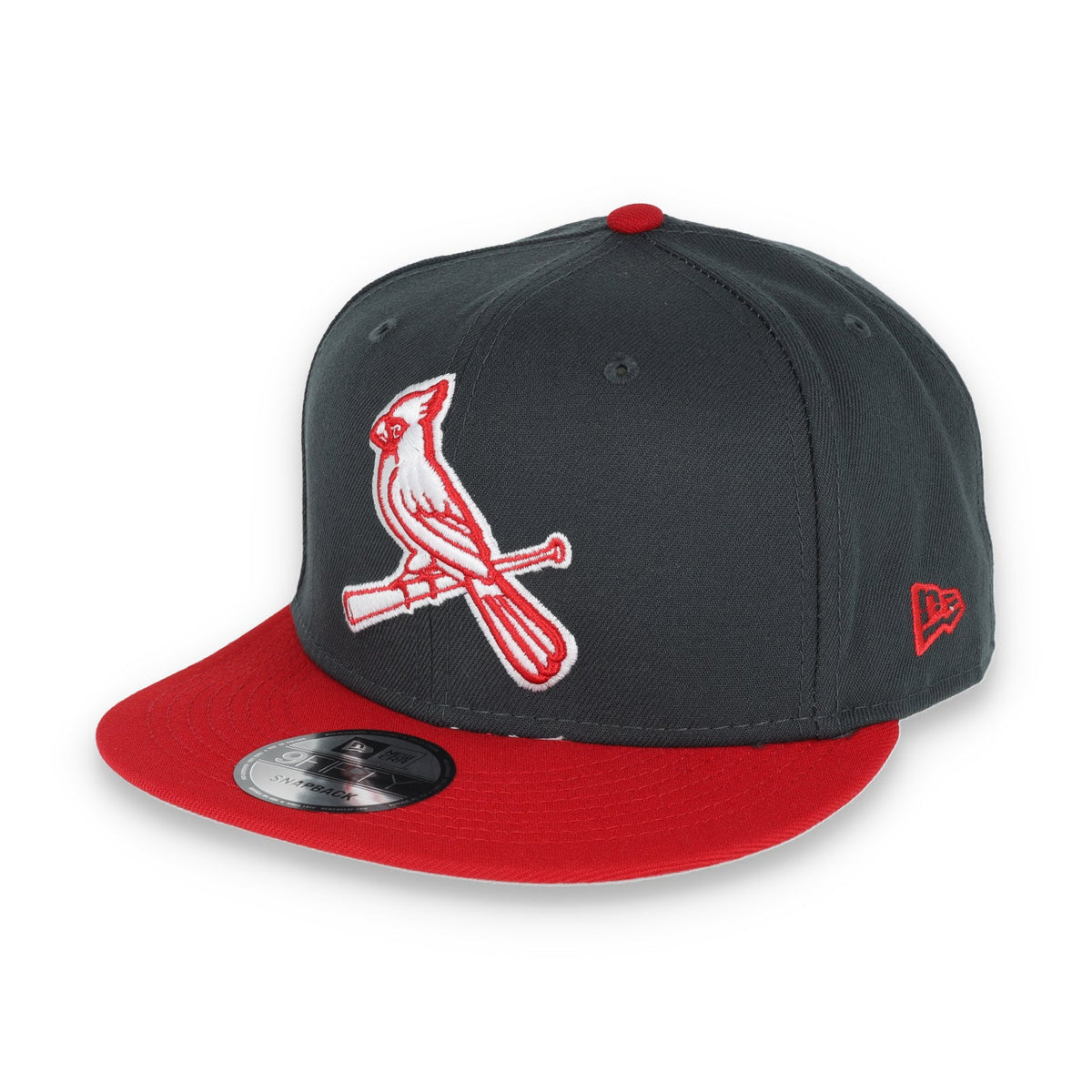New Era ST Louis Cardinals 2-Tone Color Pack 9FIFTY Snapback Hat- Grey/Scarlet product image 3, provided for visual