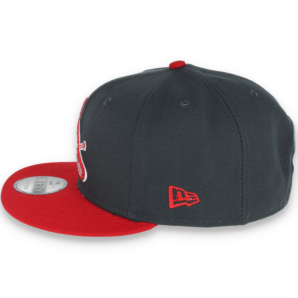 New Era ST Louis Cardinals 2-Tone Color Pack 9FIFTY Snapback Hat- Grey/Scarlet product image 4, provided for visual
