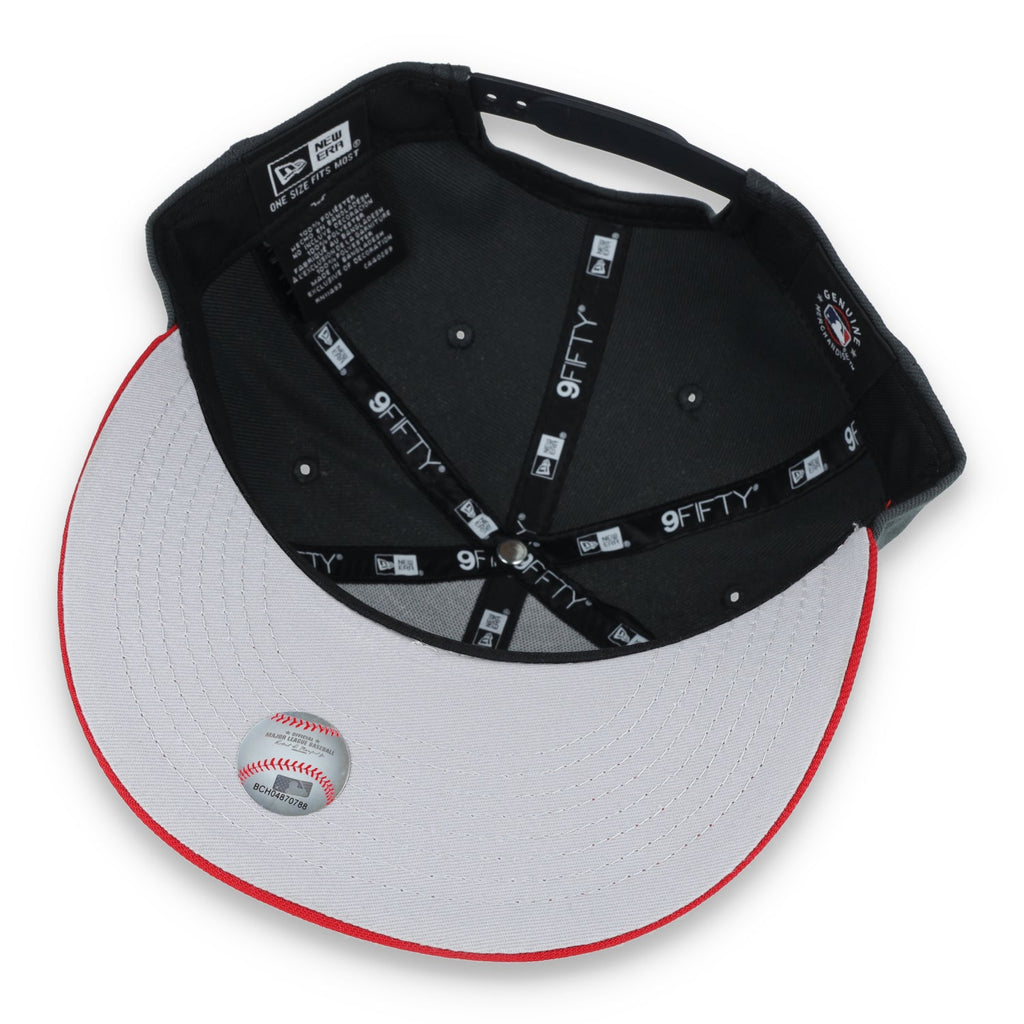 New Era ST Louis Cardinals 2-Tone Color Pack 9FIFTY Snapback Hat- Grey/Scarlet product image 7, provided for visual