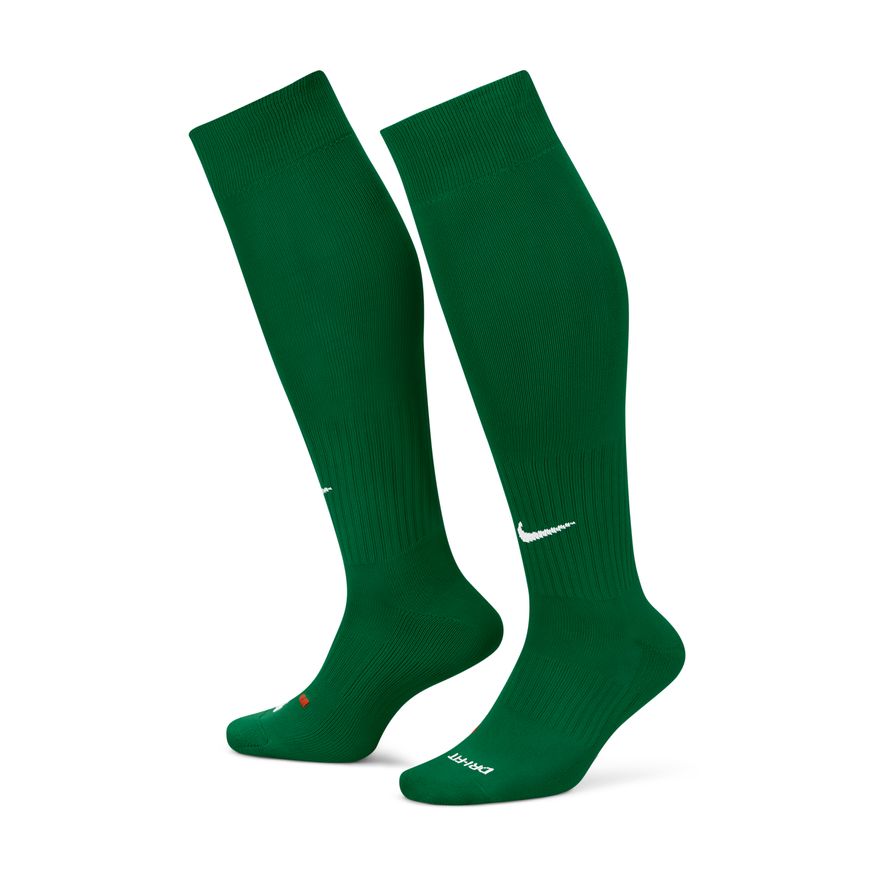 Nike Classic 2 Cushioned Over-the-Calf Socks-Kelly Green product image 1, provided for visual reference and product detail